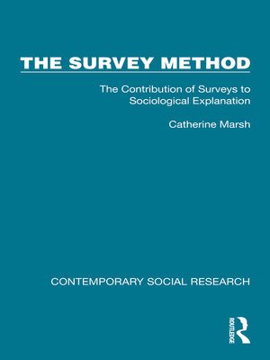 cover image of The Survey Method